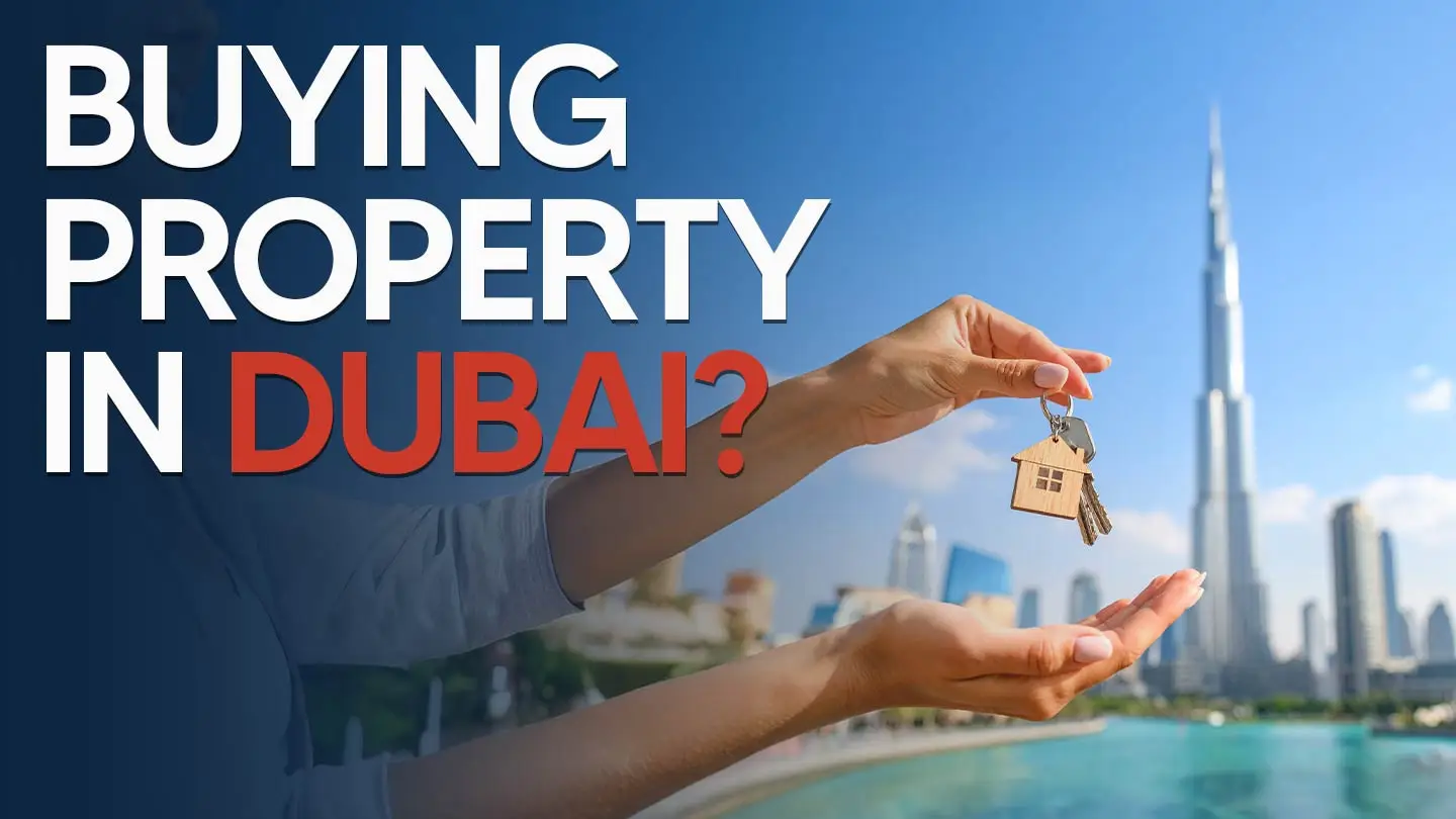 Infographic Buying Checklist for property in Dubai in 2026, featuring legal paperwork, financial planning steps, and handover procedures against a backdrop of the Burj Khalifa.