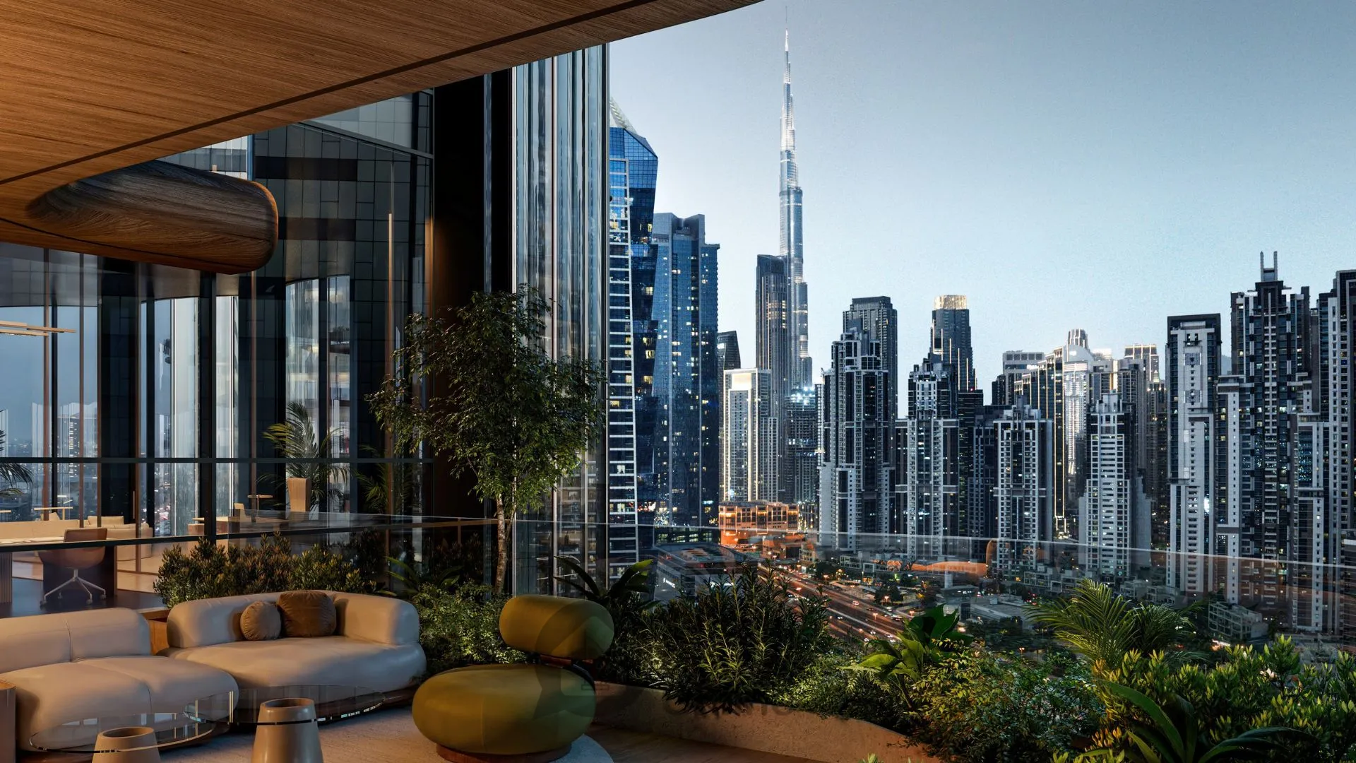 Map and skyline illustration of upcoming real estate hotspots in Dubai for 2025 investment opportunities