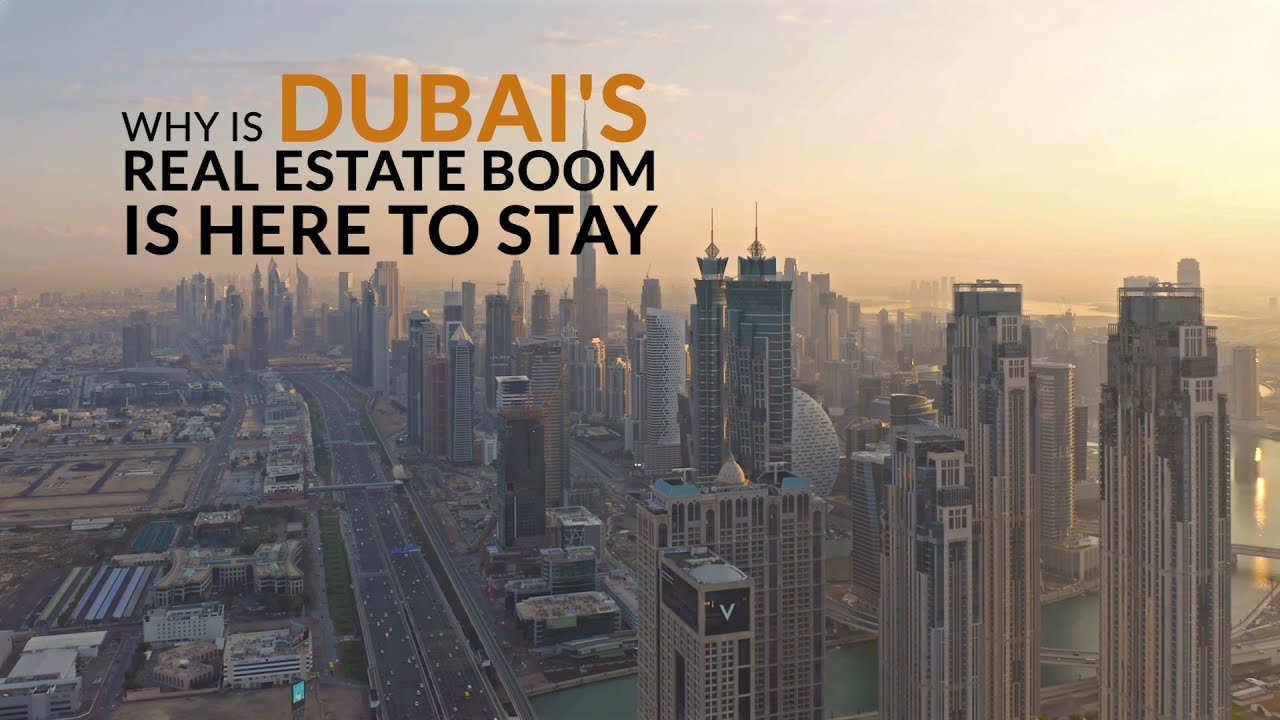 Aerial view of Dubai’s modern skyline featuring the Burj Khalifa, luxury residential towers, and waterfront properties, highlighting why Dubai is a leading Real Estate Hub for global investors.